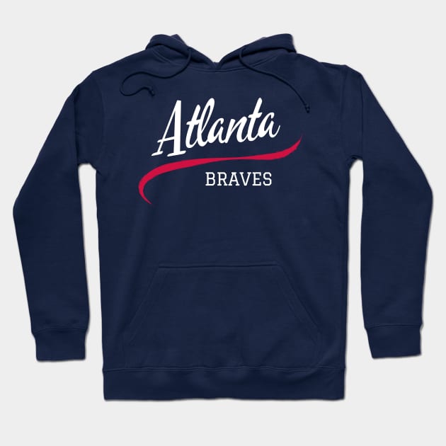 Braves Retro Hoodie by CityTeeDesigns